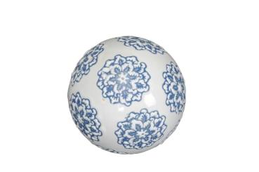 Schwimmkugel weiß/blau groß