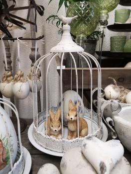 Käfig mit Teller groß