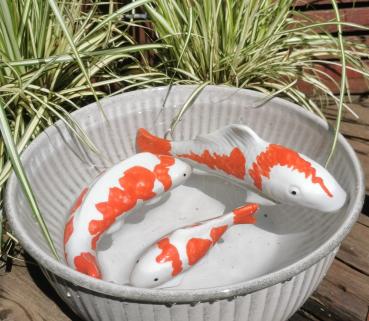 Preview: Schwimmfisch Koy mit großen Flecken