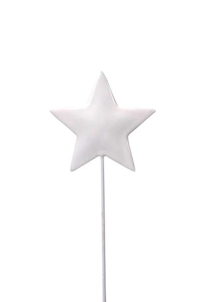 Stern zum Stecken weiß